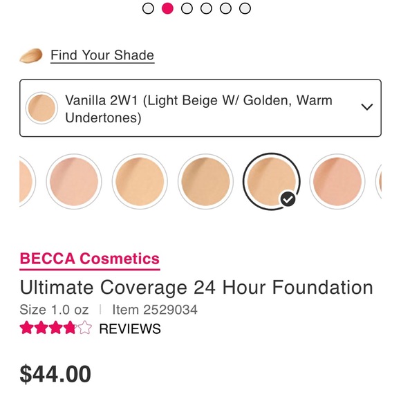 BECCA Ultimate Coverage 24 Hour Foundation - Picture 3 of 4